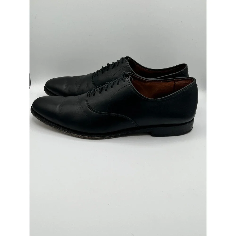 Allen Edmonds Carlyle Men Black Leather Plain Toe Oxford Dress Shoes 8830 Sz 13D